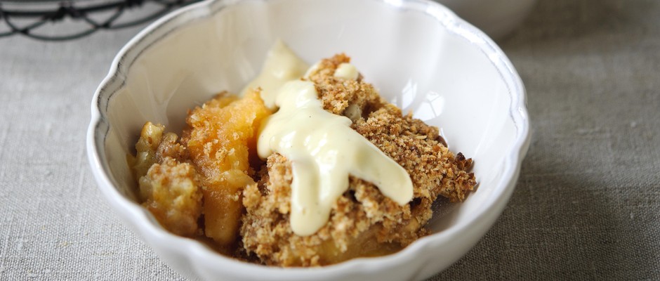 Quince recipe: quince crumble