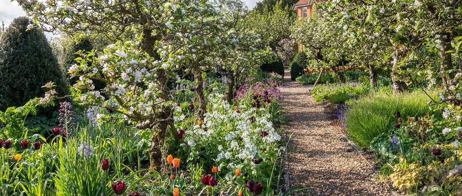 A gravel path in this garden designed by Tom Stuart-Smith