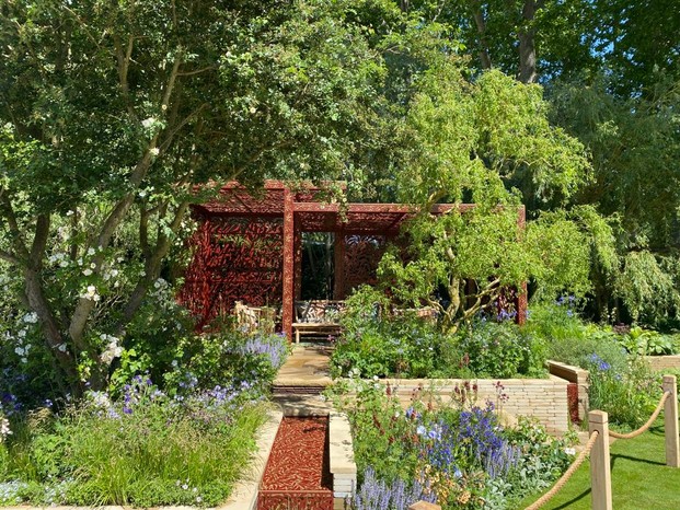 Morris & Co Show garden at Chelsea Flower Show 2022, designed by Ruth Willmott