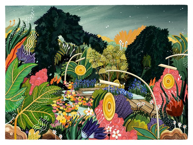 The Teapot Trust Elsewhere Garden, All About Plants, designed by Nicola Semple & Susan Begg__illustration Sandra Dieckmann