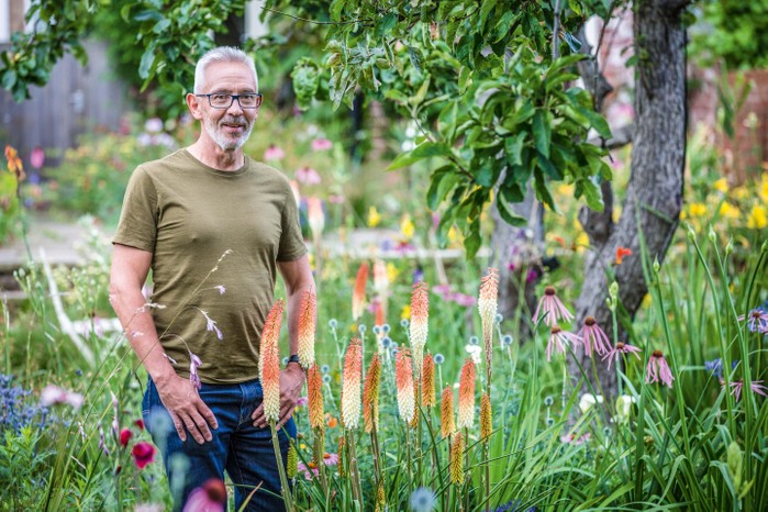 Professor James Hitchmough in his Sheffield garden