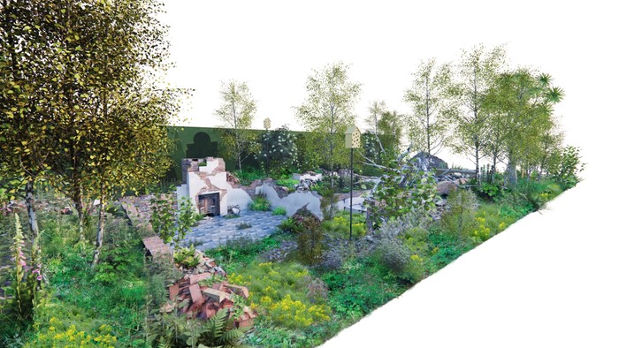 The Centrepoint Garden, designed by Cleve West at Chelsea Flower Show 2023