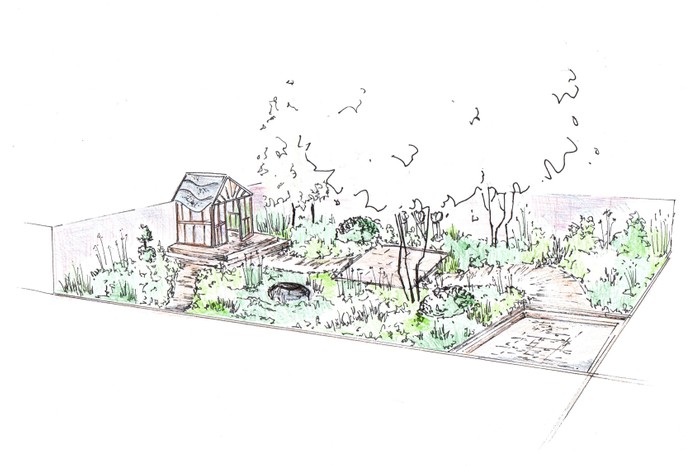 The RBC Brewin Dolphin Garden, designed by Paul Hervey-Brookes at Chelsea Flower Show 2023