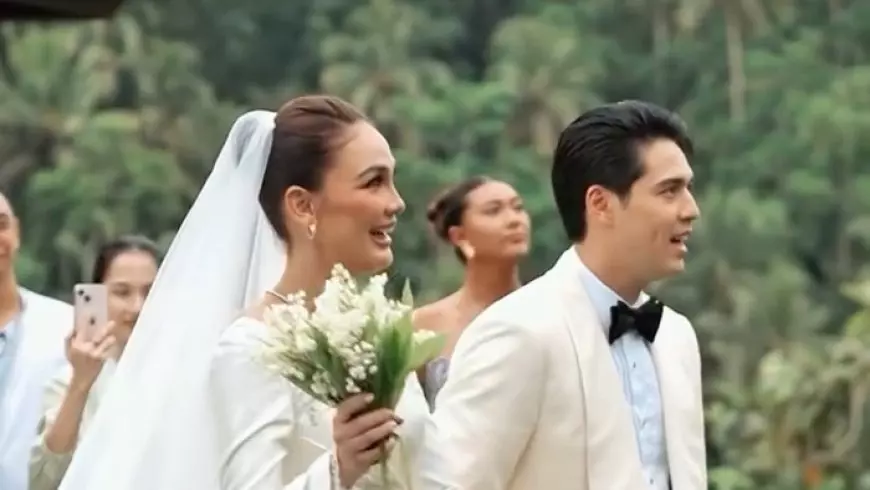 Maxime Bouttier dan Luna Maya Resmi Menikah di Gianyar, Bali